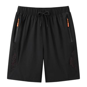 För 2024 sommar högkvalitativ andning shorts män avslappnad elastisk midja män snabb torr fitness jogging strand svart fahion shorts 240520