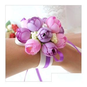 Altre forniture per feste di eventi La celebrazione del matrimonio Bride Flors Flors Cor Cloth Art è Maid of Honor Sister Hand Korean Simation dro Dhthd