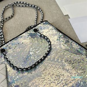 Paljetter Kvinnor Designer Tote Bag Handväska Fashion Purse Wallet Sequin Tote Designer Bag 39cm shoppingväskor Lady Shoulder Composite Bag
