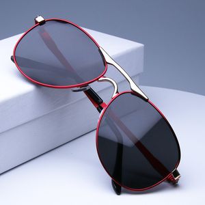 Óculos de sol Caponi dirigindo óculos de sol polarizados de alta qualidade de alta qualidade para homens de sol Masculino BS8722 221111