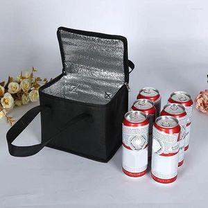 Сумки для хранения портативные ланч охладитель складной изоляционные пикники со льдом с пищевым пищевым носителем
