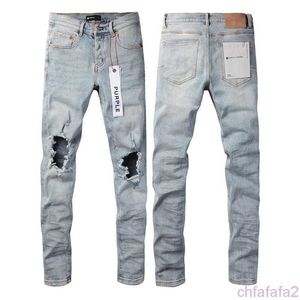 Lila varumärke jeans ljusblå knähål smal fitywpf 5f0t