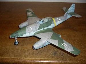 Aeronave Modle 1 33 Messerschmite ME-262 A-1A Schwalbe Diy Diy Made Model Kit Puzzle Puzzle Handmade Toy Diy S2452089
