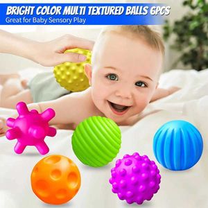 Aircraft Modle 6 pieces of baby sensory game texture balls 6-12 months old active soft balls Montessori toddler shower toys 1-3 years old s2452022