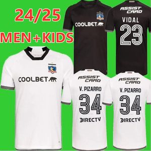 24 25 Colo Colo Mens Soccer Jerseys VIDAL SANTOS BOLADOS ARRIAGADA ZALDIVIA GIL FUENTES COSTA Home Away 2024 2025 Football Shirts men kids kits 665