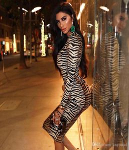 long sleeve high neck leopard print sexy bodycon mini dress 2020 autumn winter women fashion Christmas party clothe8144250