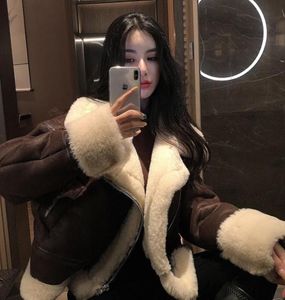 2021 Autumn e Winter New Warm Imitation Lamb Jackets The Coat Women Aviator Women039S Jacket9542888