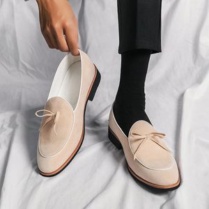 Casual Shoes Men's Suede Loafers Brand Leather Slip-on Classic Men Driving Wedding Male Dress Nubuck