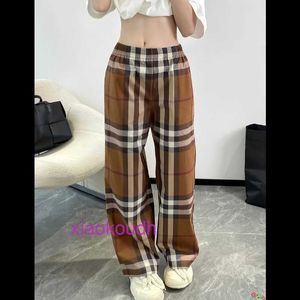 AA BBRBRY Designer New Summer Classic Casual Unisex Pants Spring e New Classic Plaid Casual Wide Leg Pants for Mens