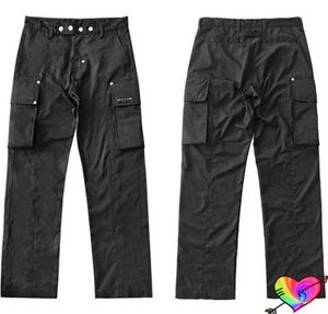 Black 1017 ALYX 9SM Cargo Pants 2022 Men Women Multi Metal Button ALYX Pants Pockets Slightly Loose Trousers T2207224126751