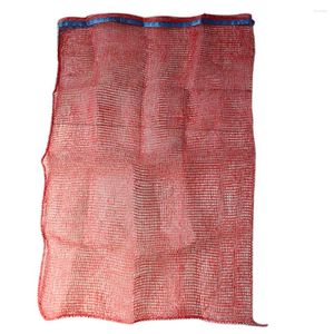 Storage Bags 5pcs/set 55x85 Mesh Woven Sack Breathable Vegetables Strong Bearing Nut Large Capacity Fruit Corn Round Weaving Foldable