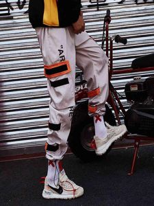 Männer 039s Seitentaschen Cargo Harem Hosen Hip Hop lässige männliche Tatical Joggers Hosen Mode Casual Streetwear Hosen Größe M2XL1458553