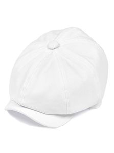 Botvela White Twill Cotton Newsboy Cap for Men Women Classic Cabbies Driver Caps Gatsby Flat Cat Baker Boy Chieno 003 T205686399