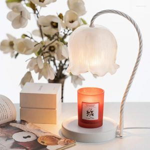 Lampade da tavolo Rongzhu Lampada da letto Bell Orchid LightleStick Candlestick Creative Birthday Regalo Atmosfera