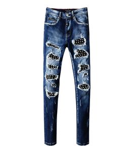 2020 Fashion New Design MEN039S Джинсы и стройные джинсы модные джинсы модные джинсы Высококлассные полые джинсы мужчины 2840 SI5479172