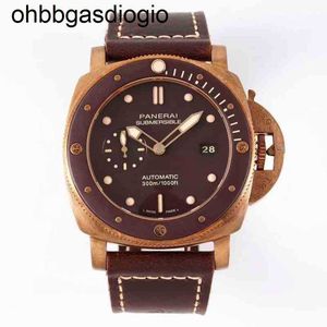Projektant Watch oryginalny Pena Panerass Sea Nurving Series Bronze Watch Automatyczny mechaniczny męski zegarek SPZT
