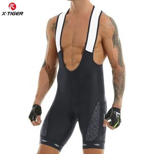 XXTIGER Cycling BIB Shorts Mens 5D Wyściełane rowerowe rowery rowerowe z kieszeniami Triathlon Pro Licra UPF50 Krótkie spodenki 240520