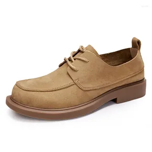 Sapatos casuais homens de couro vestido original Spring outono de alta qualidade laço de couro genuíno