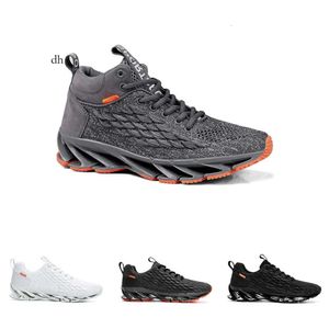 Non-Brand Running Shoes For Men Triple Black White High Top Grey Fashion Blade Personality Shoe Mens Trainers Outdoor Sports Sneakers 9B