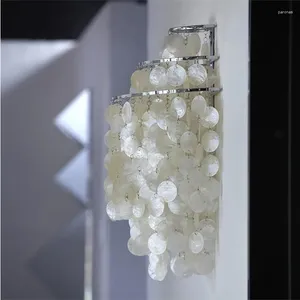 Wandlampe Nordeuropa LED LED Schlafzimmer Nachtte Designer Loft Weiß einfaches kreatives Wohnzimmer Korridorschale