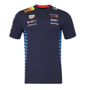 Fans Tops T -Shirts 2024 Sommer Neues F1 Rennanzug Team Gleiche gedruckte Kurzärmel -Männer Speed Dry Dry Atmable Gürtel Design 1Q240520