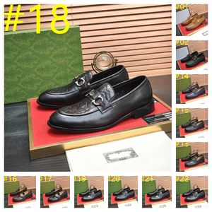 28Model New Brown Men Brogue Shoes Slip-On Round Toe Black Men Designer Shoes Sapatos de negócios para homens Tamanho do frete grátis 38-46