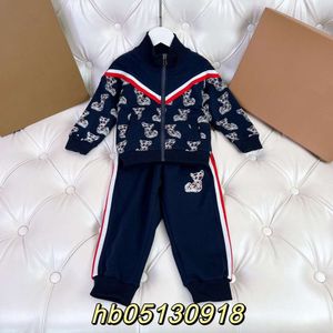 Women's T-shirt Spring Autumn Children's Wear Sweater Coat Pants Korean Edition Cardigan Set Fashion Men's Winter