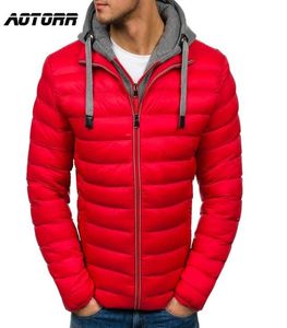 Men Parka Cotton Padded Winter Jacket Coat Mens Warm Jackets Male Zipper Thick Coats Down Parkas Fake 2 pieces Hoody Windbreaker 29918151