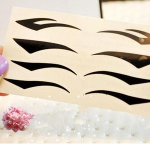 Whole4 Pair Eye Makeup Tools Black Eyes Sticker Cat Style Eyeliner Sexy Temporary Double Eyeshadow Eyelid Tape Smoky Tattoo1118980