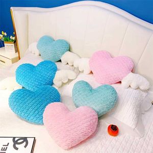 Stuffed Plush Animals INS Love Heart Wings Doll Plush Throw Pillow Cute Stuffed Soft Cushion Room Home Decor Girl Sleeping Pillow for Kids Xmas Gifts