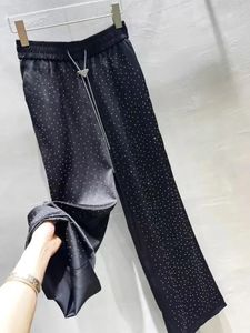 Pełna gwiazdka Wiertło Wysoka talia Broadfoot Spodnie Kobieta Letnia Przemysł ciężki zagraniczny Slim Casual Pants Woman Odzież 240517