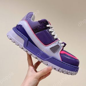 Nuove scarpe di design allenatore in rilievo sneaker bianca bianca cielo blu verde denim rosa lussuoso lussuoso maschile sneaker casual piattaforma addestratori da donna a bassa piattaforma size 35-45