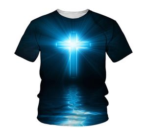 3D Print Men T-shirt Jesus 2021 Summer O Neck Short Sleeve Tees Tops Christian Style Male Clothes Fashion Casual T-shirts7179987