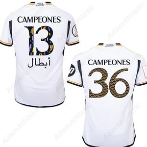 Real MadridS 36 Campeones jersey 23 24 BELLINGHAM Madrid supercopa 13 Campeones football shirts VINI JR. VALVERDE MODRIC special jersey 2023 2024