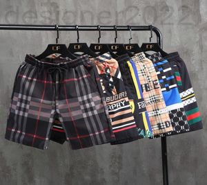 Men039s Pants designer Ice silk shorts men039s summer wear thin trendy brand casual pants trend loose striped beach H4109321205