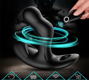 Remote Control Prostate Massage Vibrator Sex Toys For Men 360 Degree Rotating Vibrating Butt Plug Prostate Massager Anal Toys 20126359102