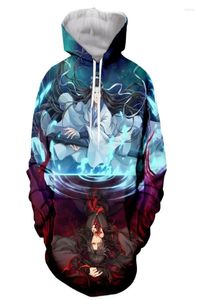 MEN039S Hoodies anime mo dao zu shi komik moda uzun kollu 3d baskı erkekleri artı beden kapüşonlu sweatshirts ceket 6xl8267198