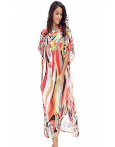 Strandklänning kaftan pareo sarongs sexig coverup chiffon bikini badkläder tunika baddräkt baddräkt cover ups robe de plage q9715947596