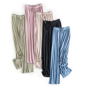 FDFKLAK KOREAN ICE SILK SPRIND SUMMER SMOUTH SLEEPWERWER SINT WIDE LEGPANT PANT CARIGON OUTSION OUTSING OUNTURES 240520