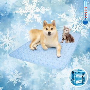 Hundkylningsmatta Summer Pet Cold Bed extra stor för alla hundar Petaccessory Cat Hållbar filt Sofa Ice Pad 240520