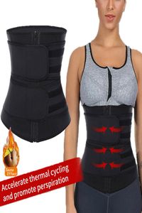 Women Waist Trainer Sauna Sweat Belt Zipper Body Shaper Corset Girdle Slim Band4204251