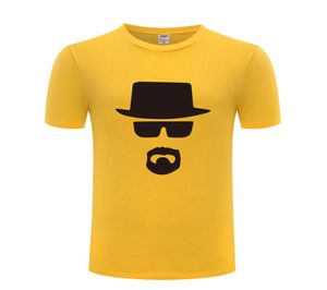 Breaking Bad Heisenberg Men Tird shirt Fãs T camisetas homens algodão Manga curta Man Tshirt Streetwear camiseta Tshirt4256526