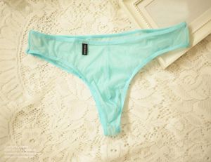 Männer Mesh durchsehen durch Unterwäsche Tanga Bikini -Briefs Gstring Shorts Knickers Blue4581259