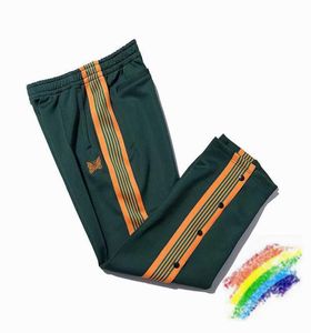 Green Awge Pantles Pants Men Dwatoal Spodnie Wysokiej jakości bok klamry igieły dresowe preski na zewnątrz streetwear x09099875338