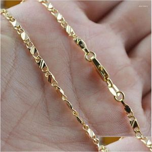 Цепи изящная мода 18 тыс. Золото наполненное ожерелье для женщин.
