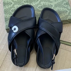 Luxus Sandale berühmte Designerin Frau Mules Women Thongs Mann Schaumrutsche Männer Schaumschaum Slipper Kreuzsknaugnummel Flat Mode Plattform Slipper mit Kastengröße 35-45