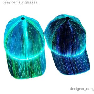  Diğer Ev Tekstil Cimri Kötü Şapkalar Fiber Optik C LED Şapka 7 Renkli Aydınlık Parlayan EDC Beyzbol USB Şarjı Işık CS Hatta Dho5e