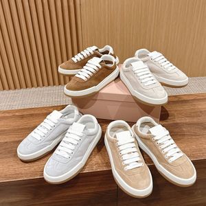 Toppkvalitetsberömda varumärkesskosko Suede Sneakers Casual Womens löpskor LACE-UP Low-Top Tennis Shoes Luxury Designer Dress Shoes Sports Shoe