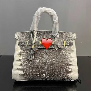 Платиновая ящеричная кожаная сумка 7A ручной работы Kliys 2023 Lizard Skin 30 см женская сумочка с усовершенствованным чувством