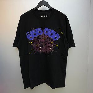 USA 24SS Web Number Star Puff Print Overized Tee Skateboard Men T Shirt Women Street Casual Cotton Tshirt 0520